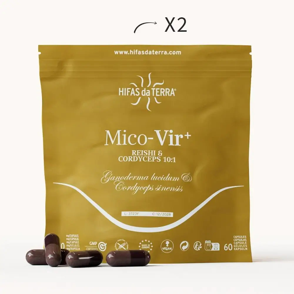 Hifas Da Terra Mico-Vir+ Pure Extracts of Reishi and Cordyceps