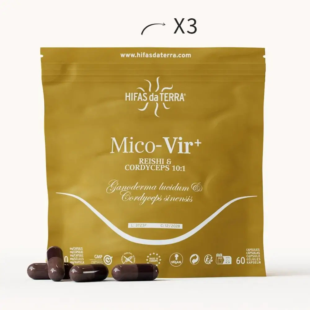 Hifas Da Terra Mico-Vir+ Pure Extracts of Reishi and Cordyceps