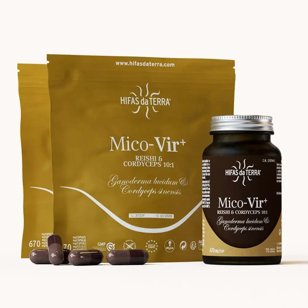 Hifas Da Terra Mico-Vir+ Pure Extracts of Reishi and Cordyceps