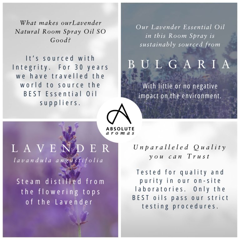 Absolute Aromas Lavender Natural Room Spray