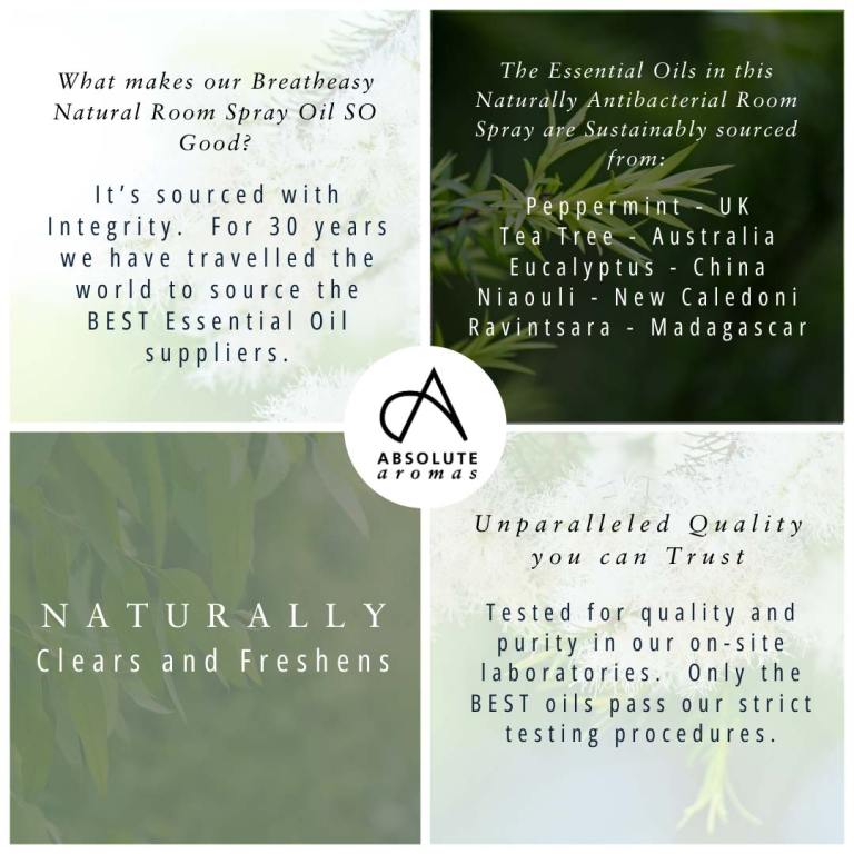 Absolute Aromas Breatheasy Natural Room Spray