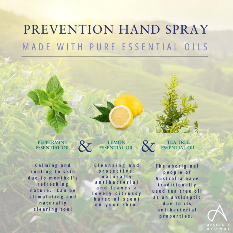Absolute Aromas Hand Spray – Prevention