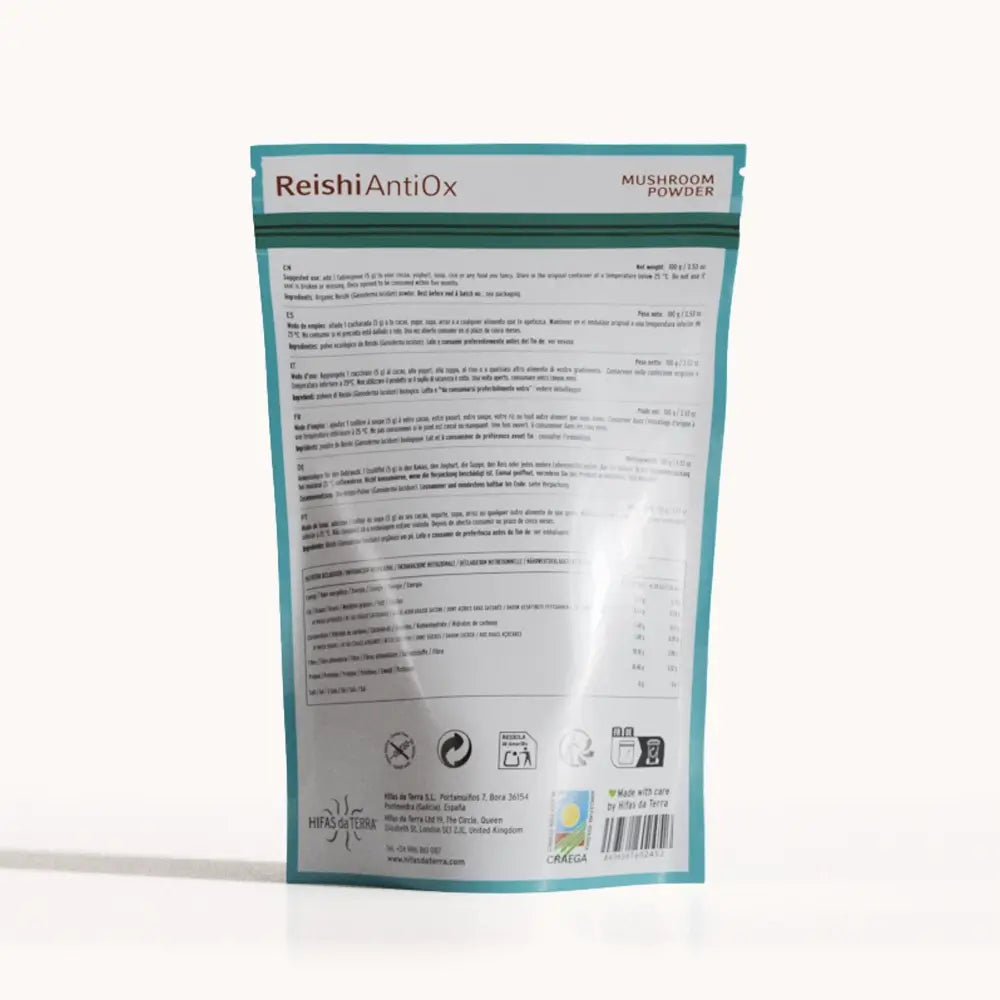 Hifas da Terra Reishi Antiox 100% Organic Reishi Powder