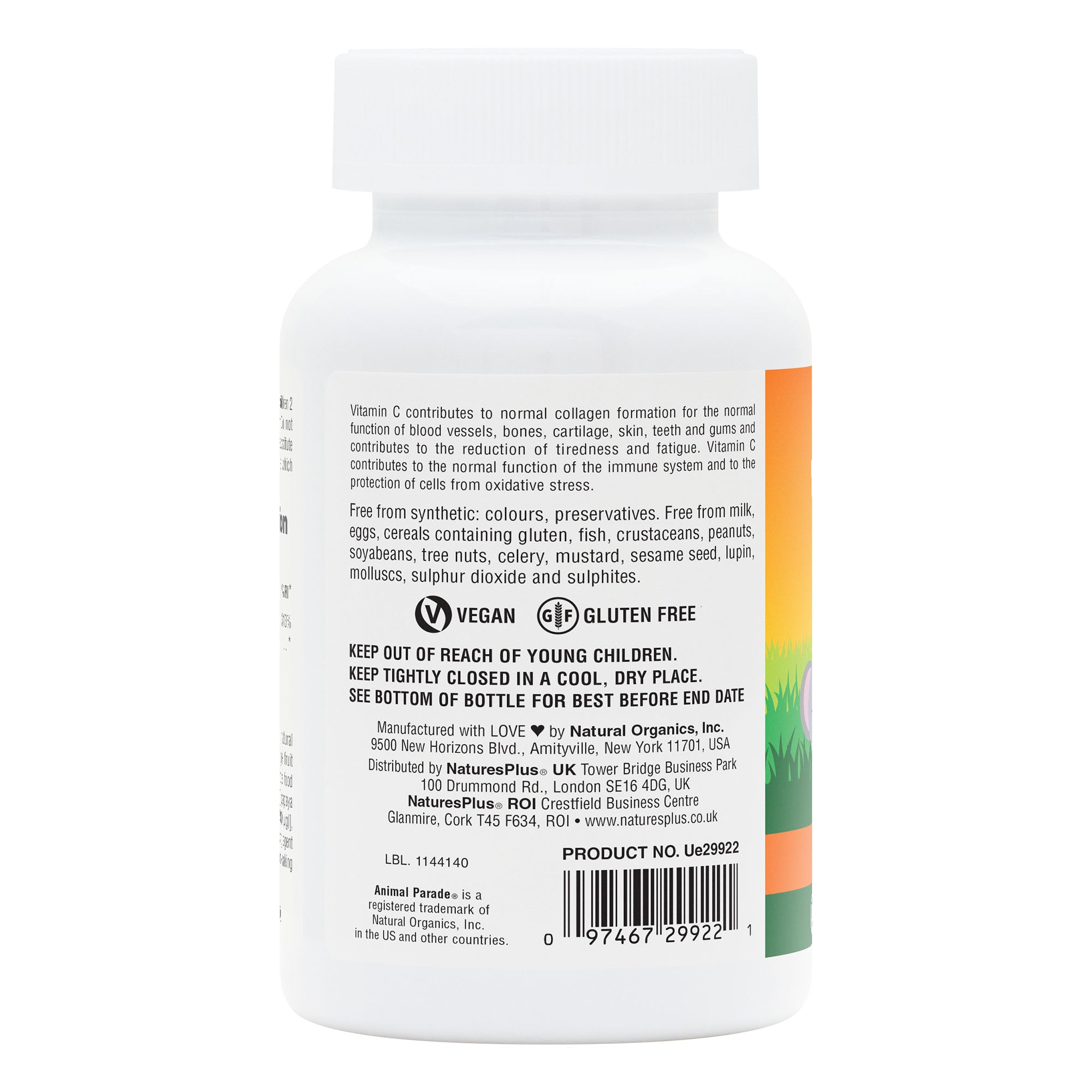 NaturesPlus Animal Parade® Sugar-Free Vitamin C Children's 90 Chewables (Pack of 2)