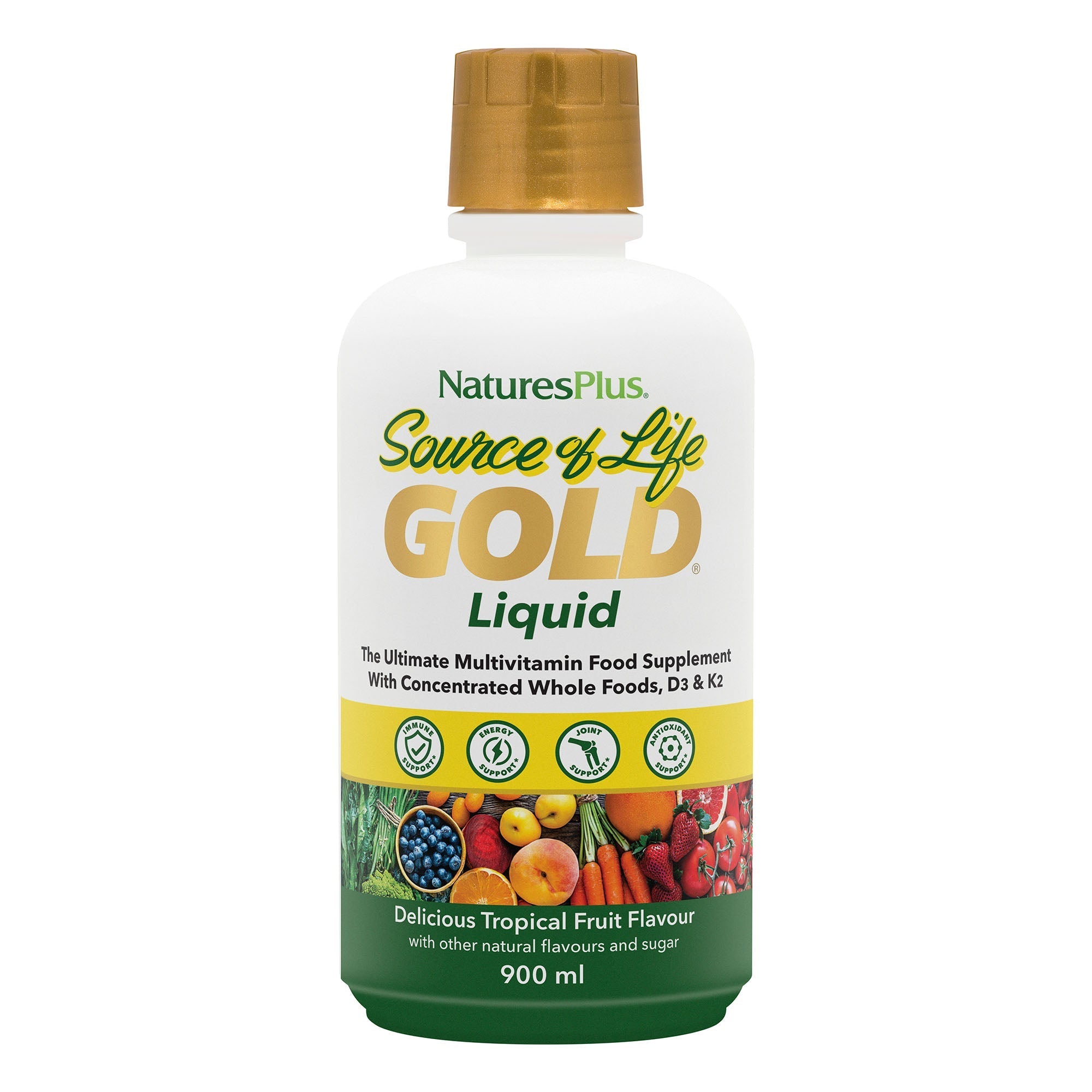 NaturesPlus Source of Life® GOLD Multivitamin Liquid 900ml