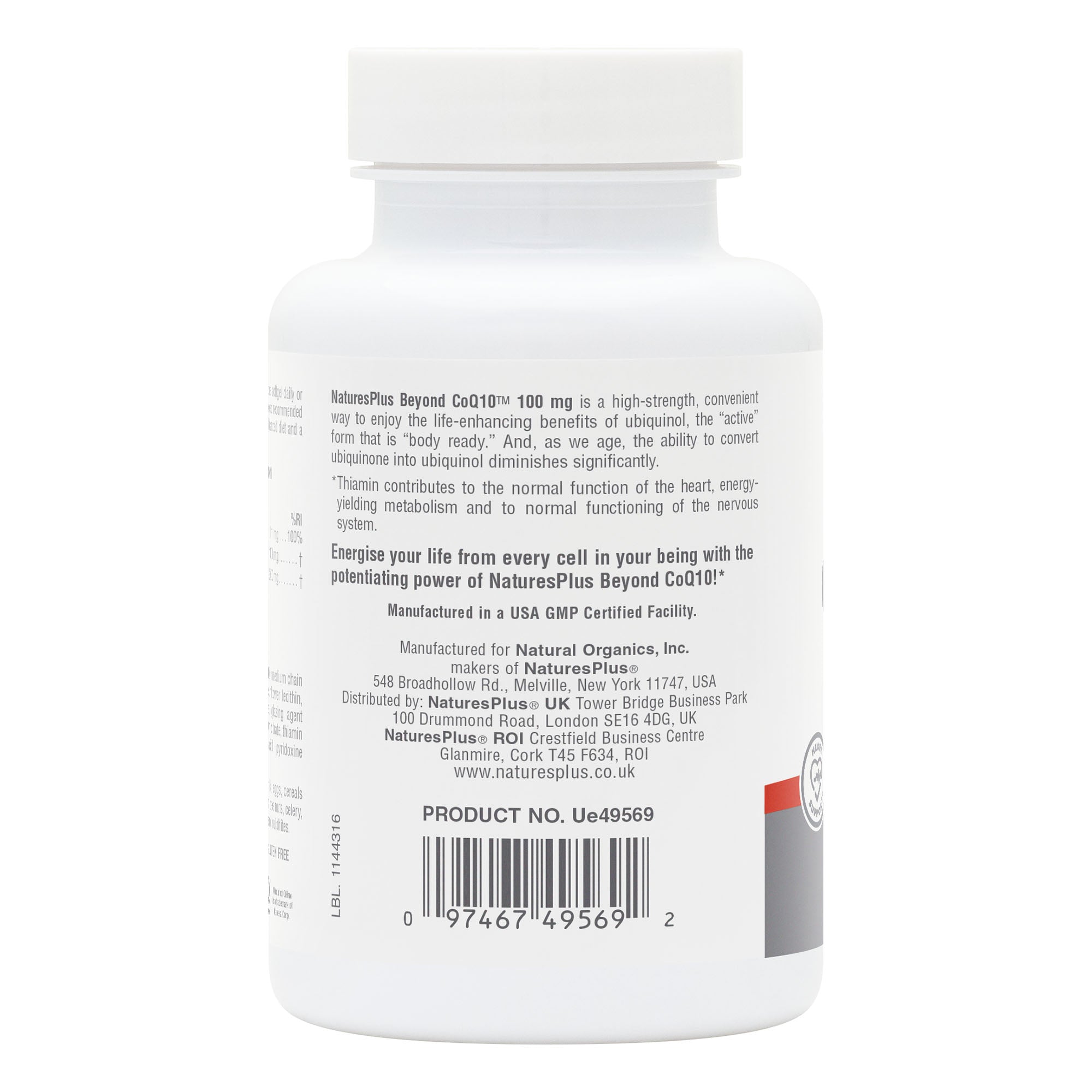 Natures Plus Beyond CoQ10® 100 mg Softgels