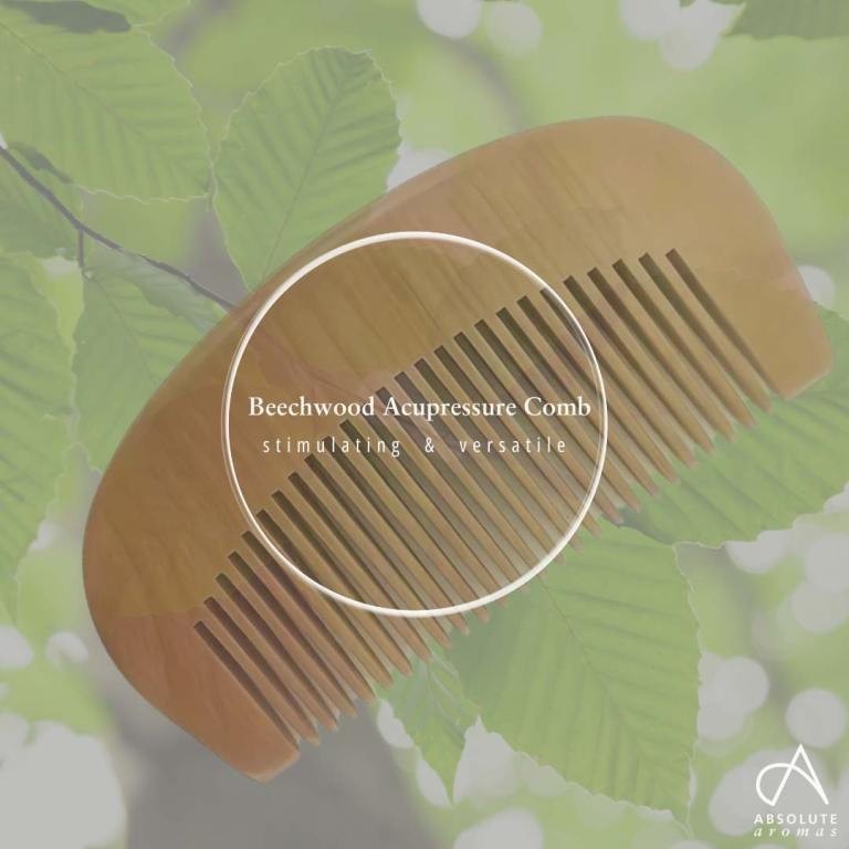 Absolute Aromas Natural Wood Acupressure Hair Comb