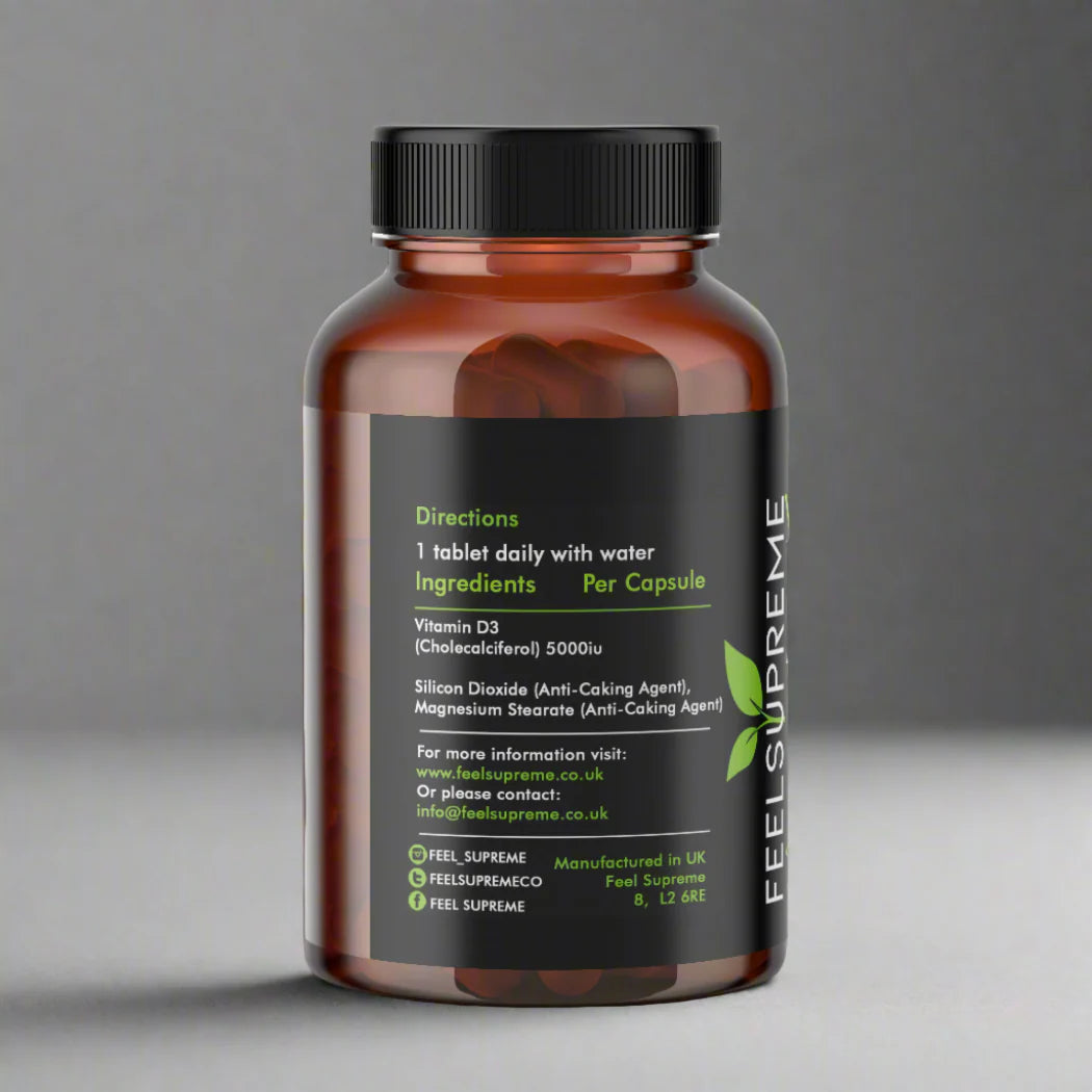 Feel Supreme Vitamin D3 | 5000iu (Pack of 2)