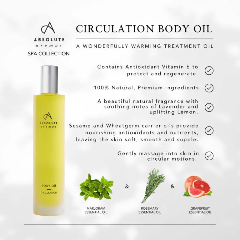 Absolute Aromas Circulation Body Oil