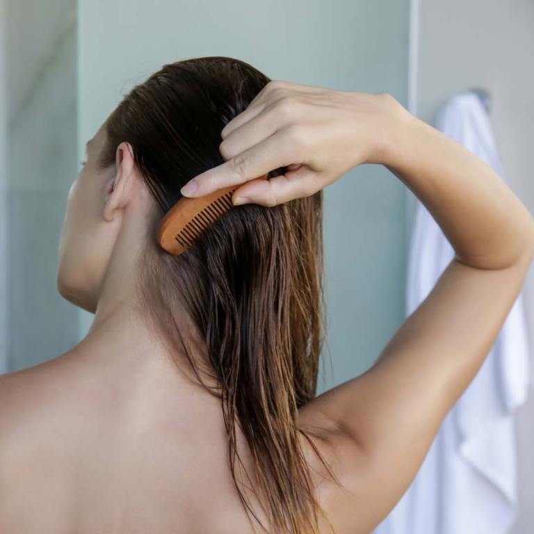 Absolute Aromas Natural Wood Acupressure Hair Comb