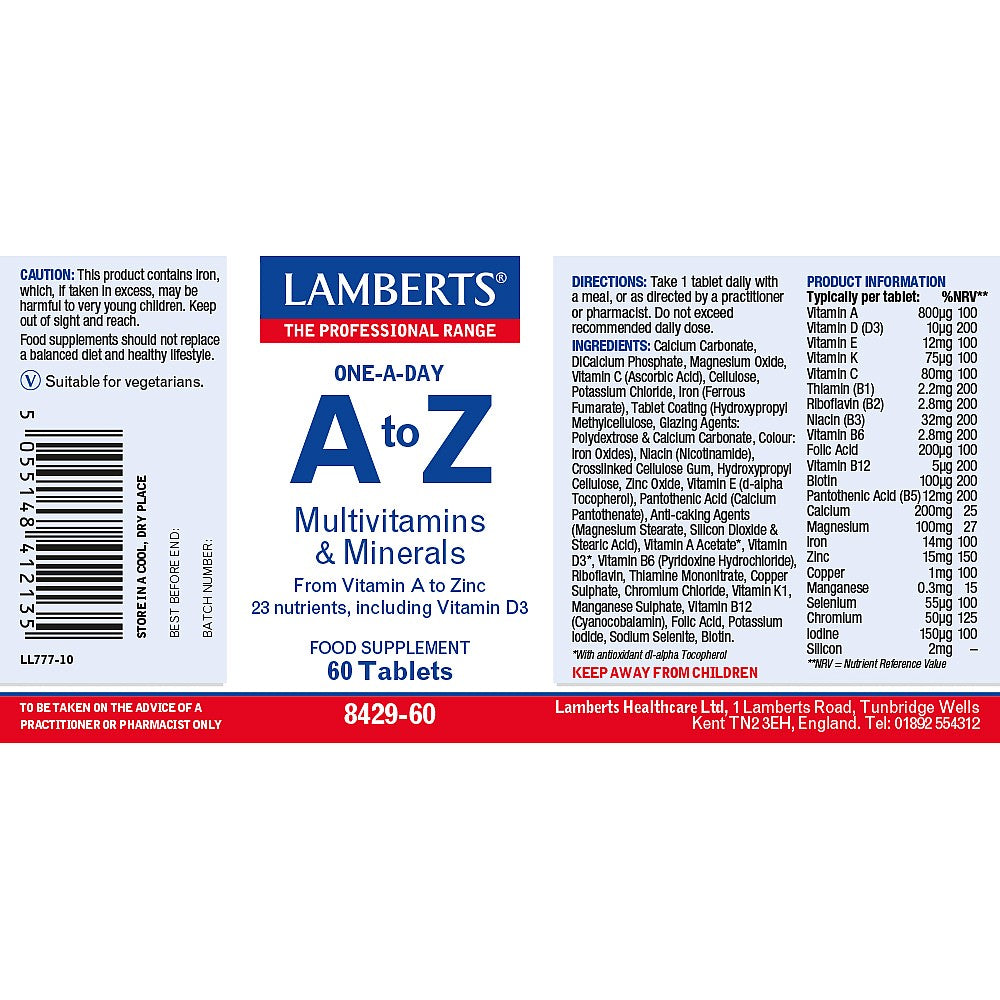Lamberts A-Z Multi 60 Tablets