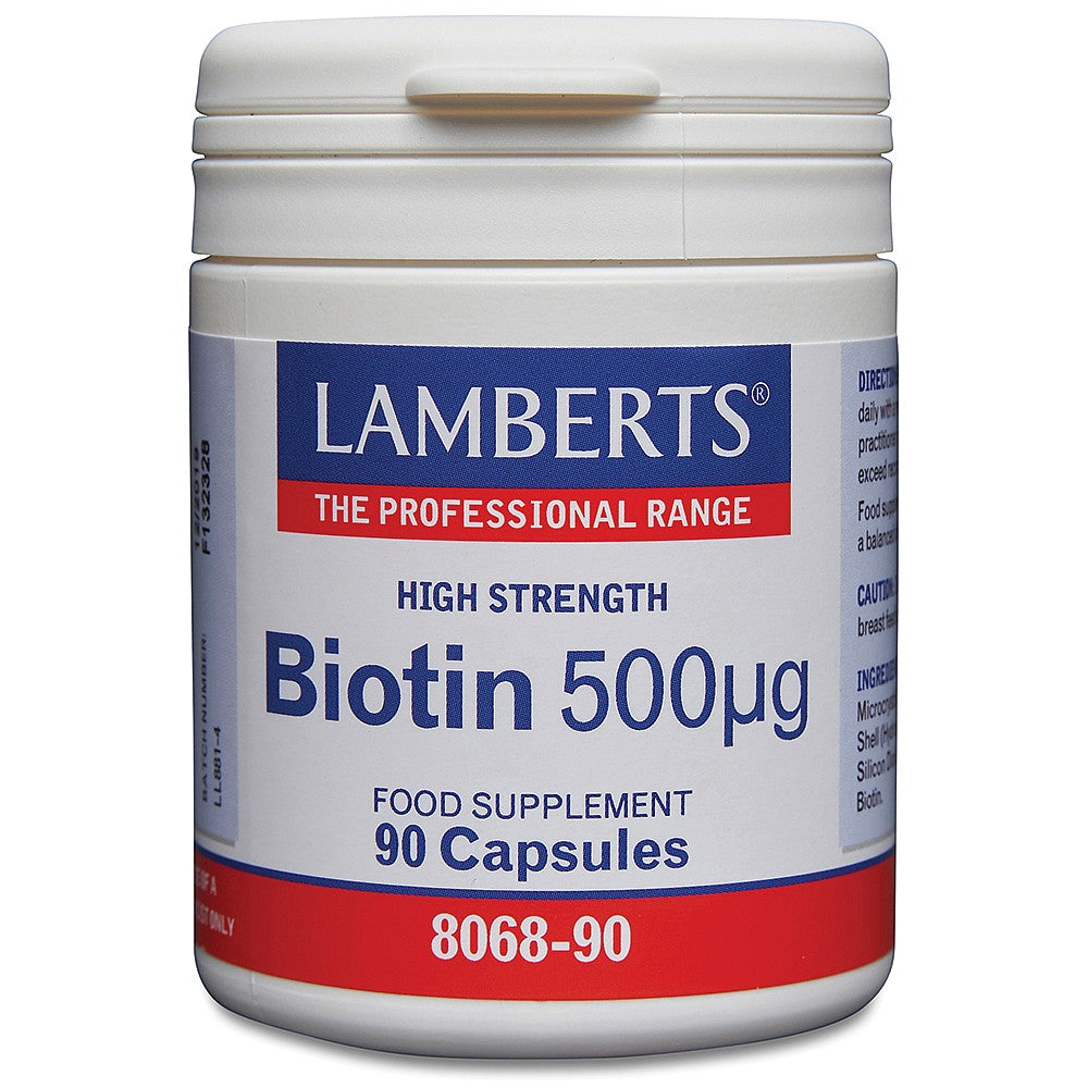 Lamberts Biotin 500µg 90 Capsules image 0