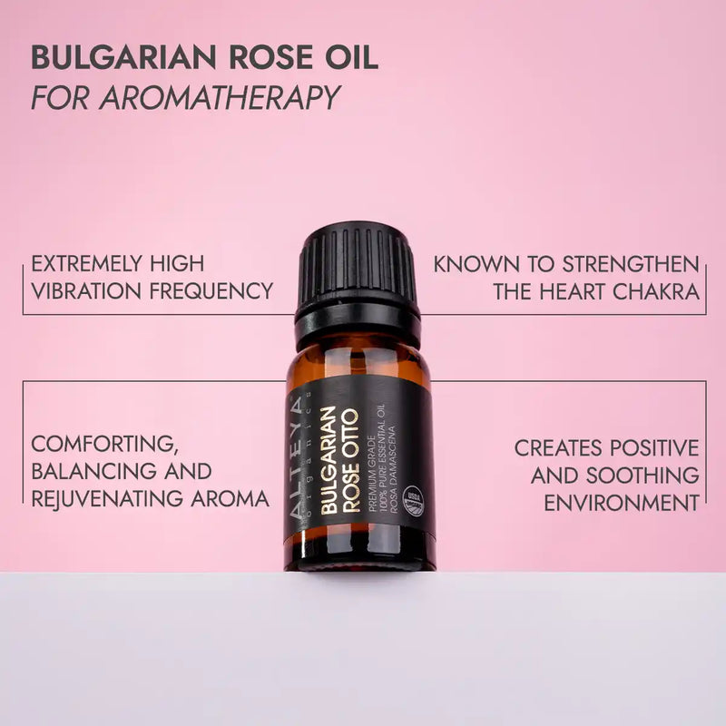 Alteya Organics Bulgarian Rose Essential Oil - Rose Otto - 100% Pure