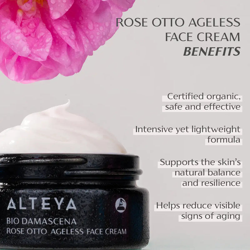 Alteya Organics Bio Damascena Organic Ageless Rose Otto Face Cream