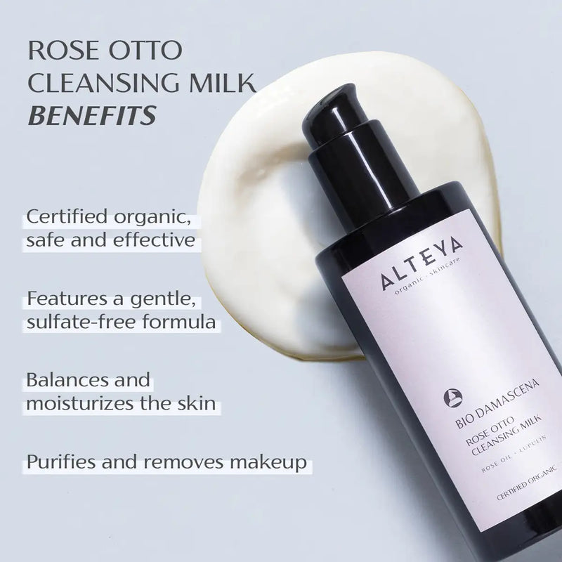 Alteya Organics Bio Damascena Organic Rose Otto Cleansing Milk 200ml