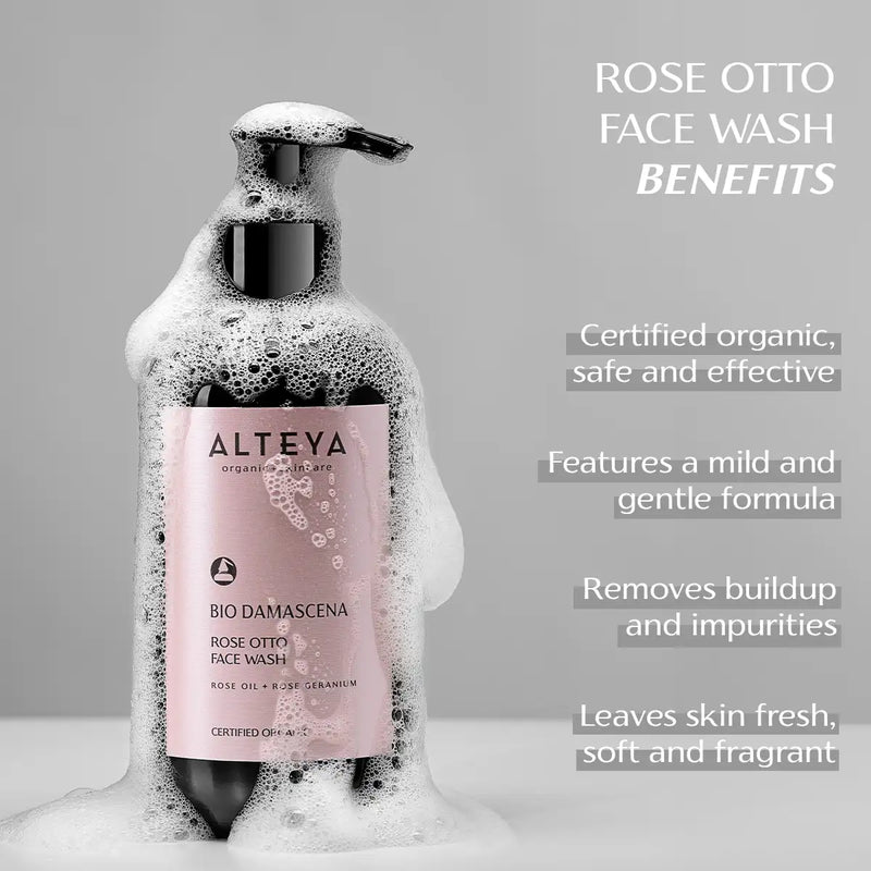 Alteya Organics Bio Damascena Organic Rose Otto Face Wash 250ml