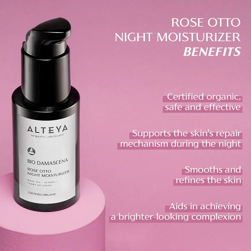 Alteya Organics Bio Damascena Organic Rose Otto Night Moisturizer