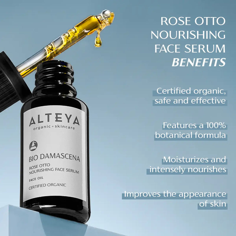 Alteya Organics Bio Damascena Organic Rose Otto Nourishing Face Serum