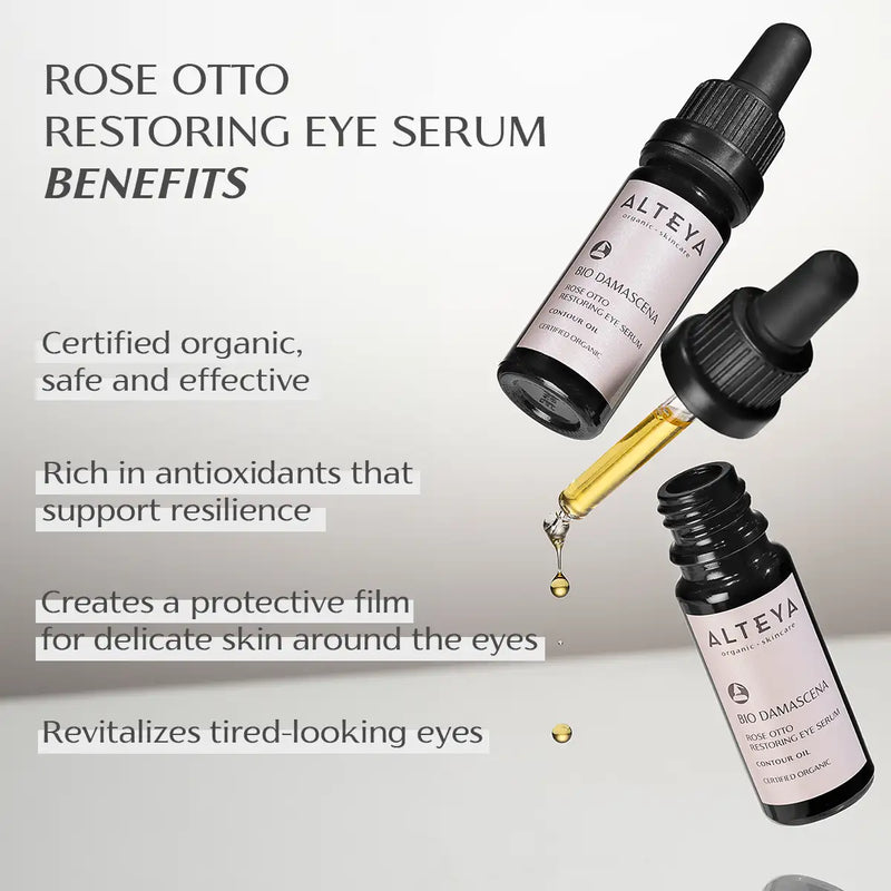 Alteya Organics Bio Damascena Organic Rose Otto Restoring Eye Serum