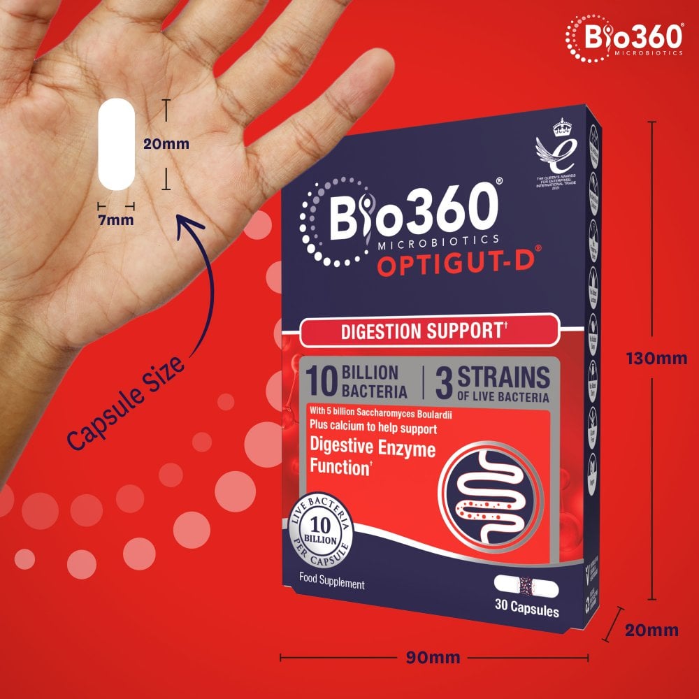Natures Aid Bio360 OptiGUT-D (10 Billion Bacteria)