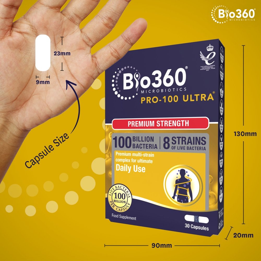Natures Aid Bio360 Pro-100 ULTRA (100 Billion Bacteria)