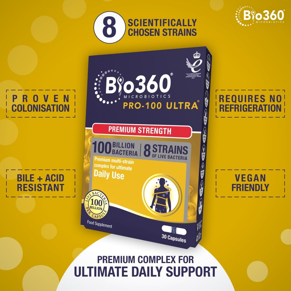 Natures Aid Bio360 Pro-100 ULTRA (100 Billion Bacteria)