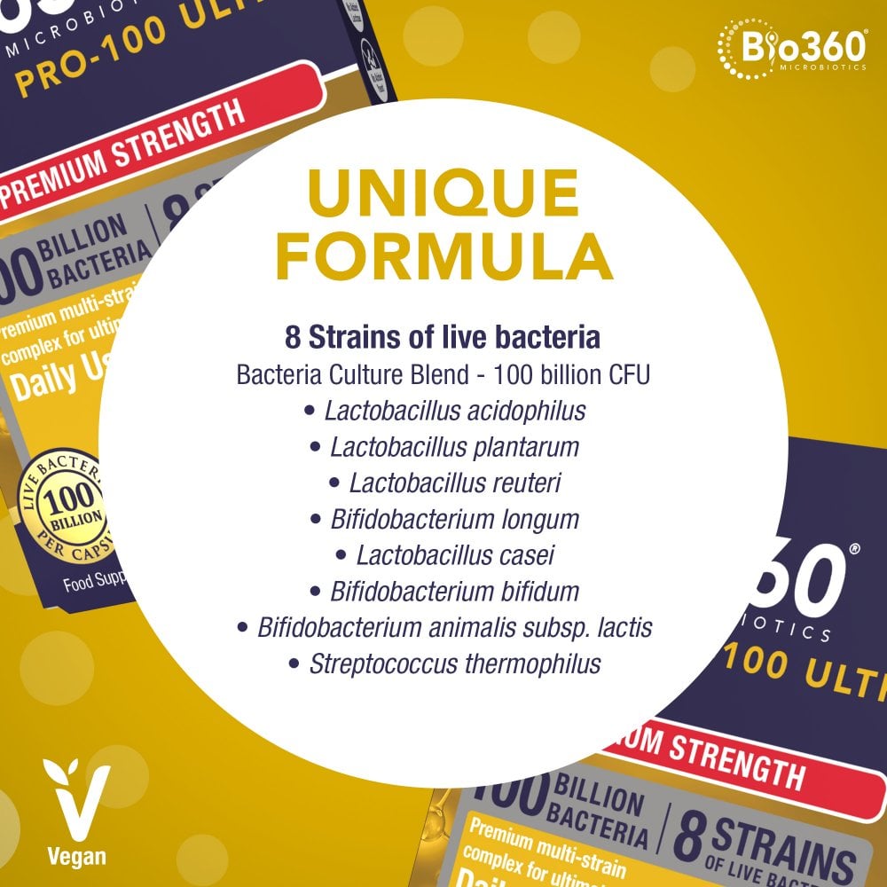Natures Aid Bio360 Pro-100 ULTRA (100 Billion Bacteria)