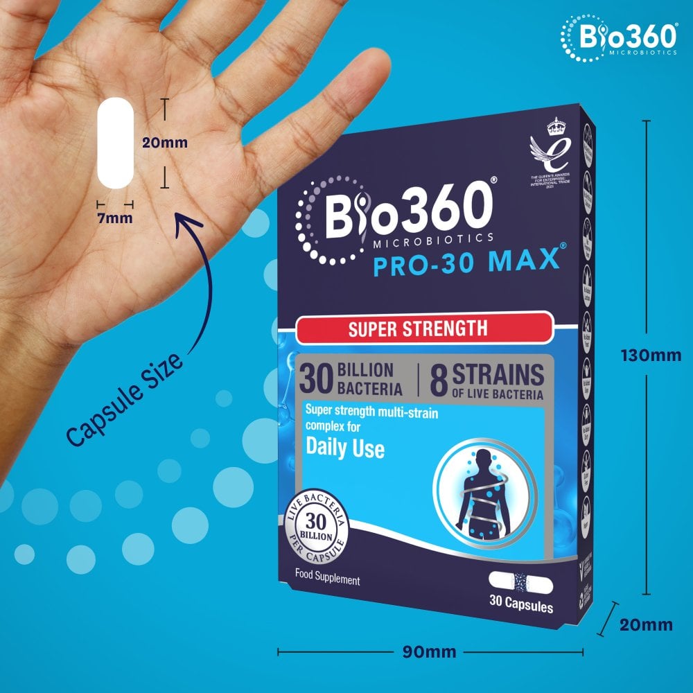 Natures Aid Bio360 Pro-30 MAX (30 Billion Bacteria)