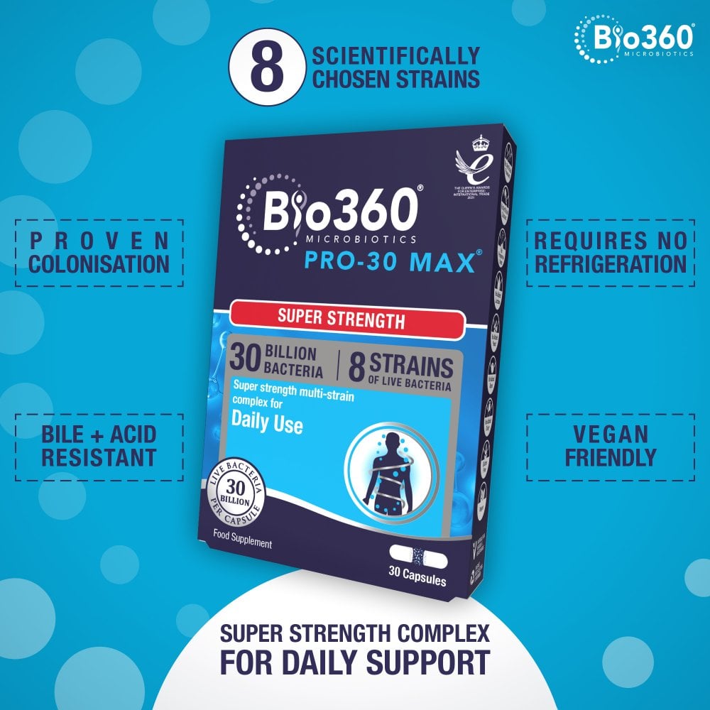 Natures Aid Bio360 Pro-30 MAX (30 Billion Bacteria)