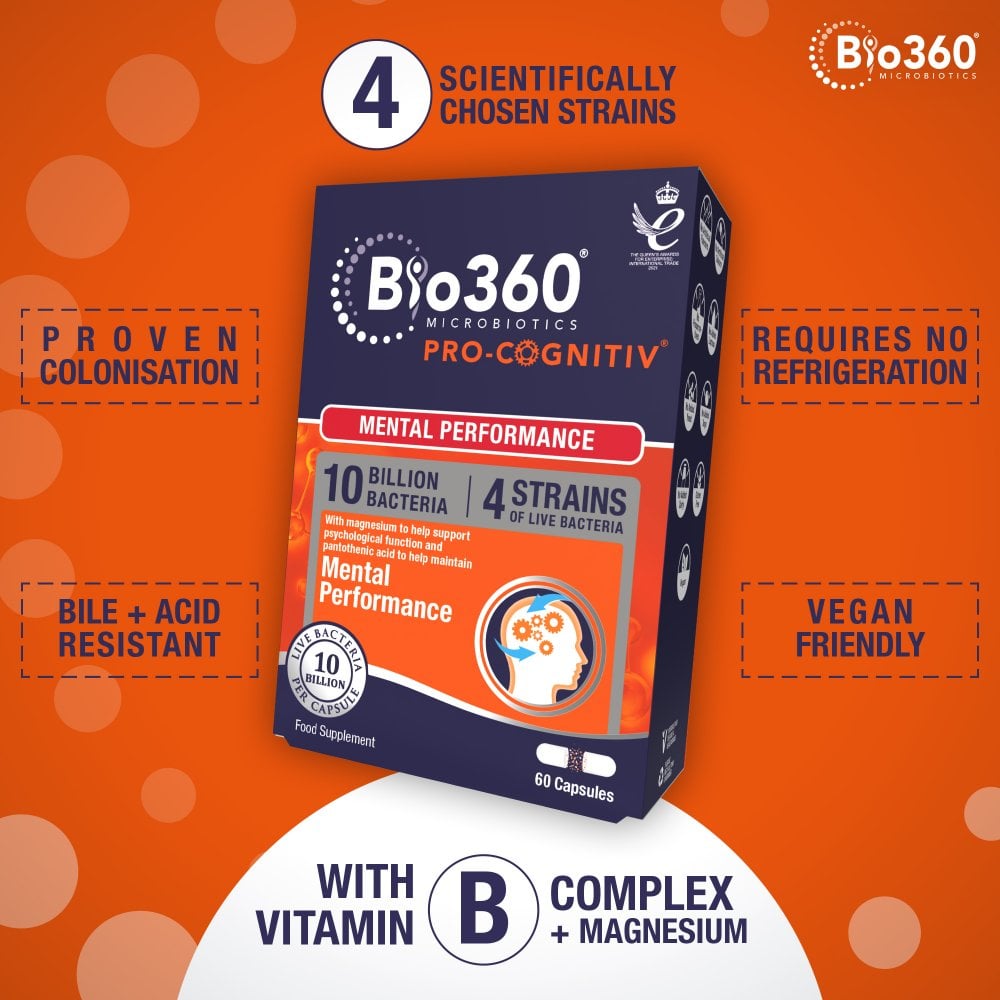 Natures Aid Bio360 Pro-Cognitiv (10 Billion Bacteria)