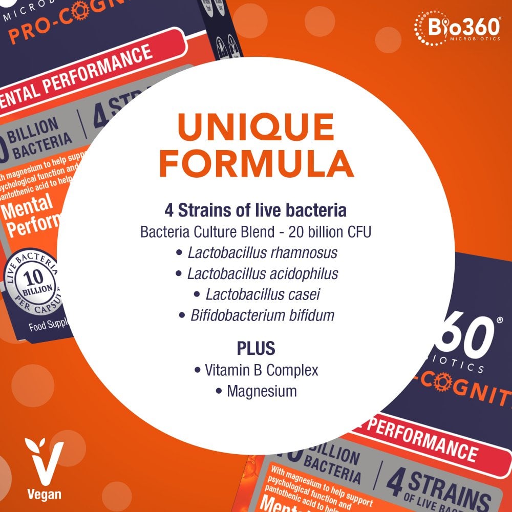 Natures Aid Bio360 Pro-Cognitiv (10 Billion Bacteria)
