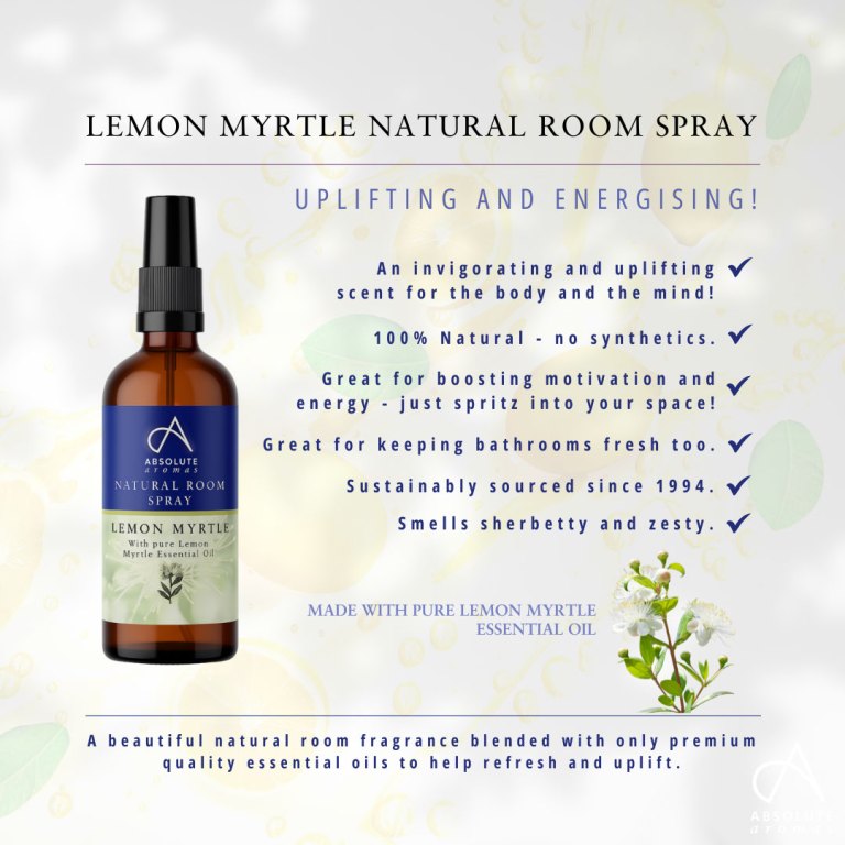 Absolute Aromas Lemon Myrtle Natural Room Spray