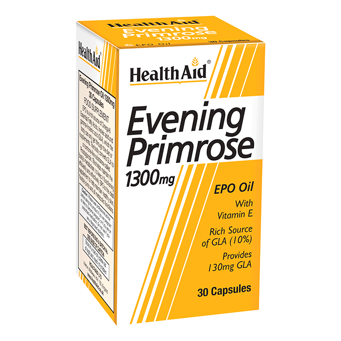 HealthAid Evening Primrose Oil 1300mg Capsules image 0