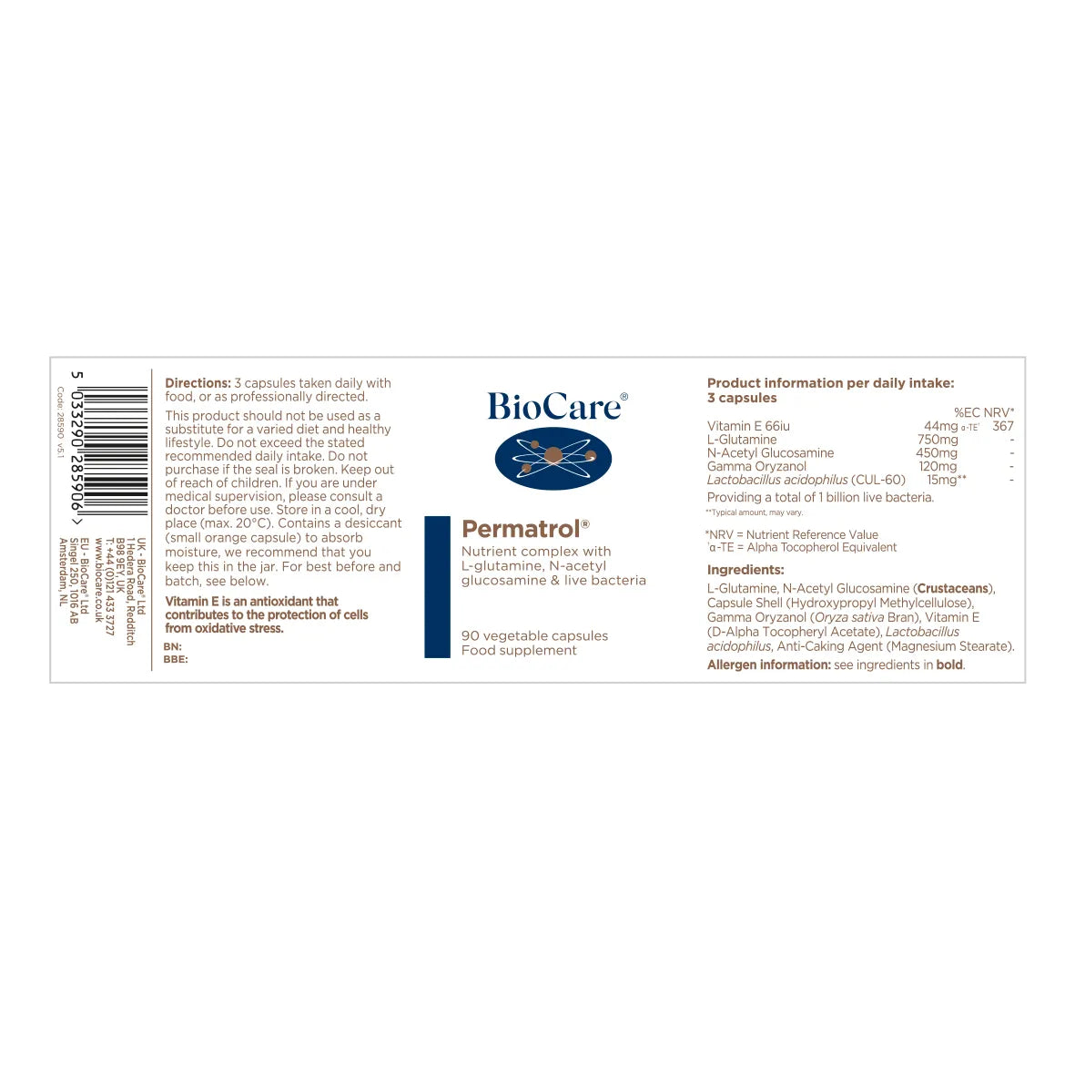 BioCare Permatrol® 90 Capsules image 1