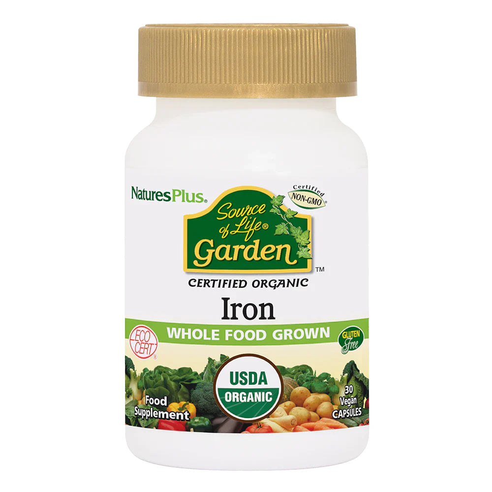 NaturesPlus Source of Life® Garden Iron 30 Capsules image 0