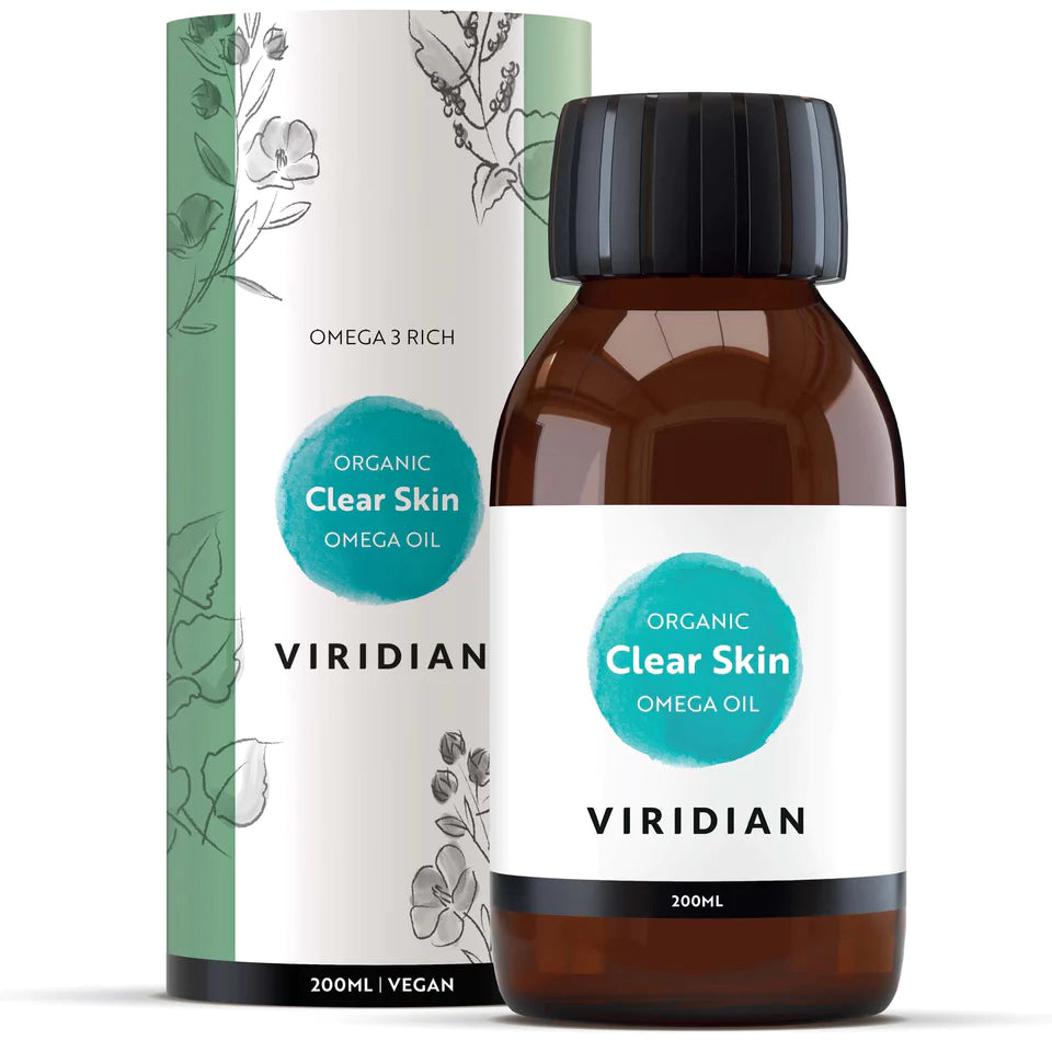 Viridian 100% Organic Clear Skin Omega Oil 200ml image 0
