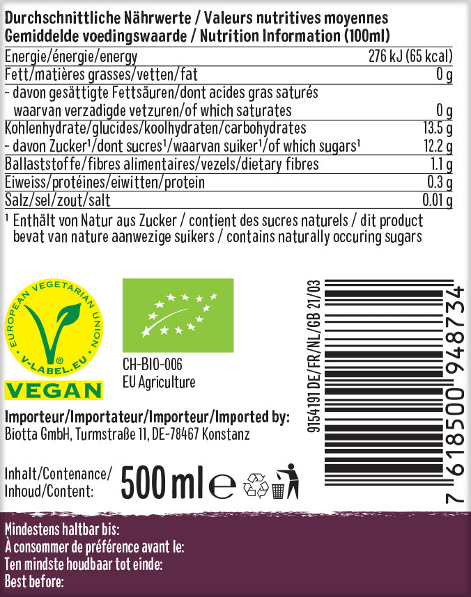 A.Vogel Biotta Prune Juice image 3