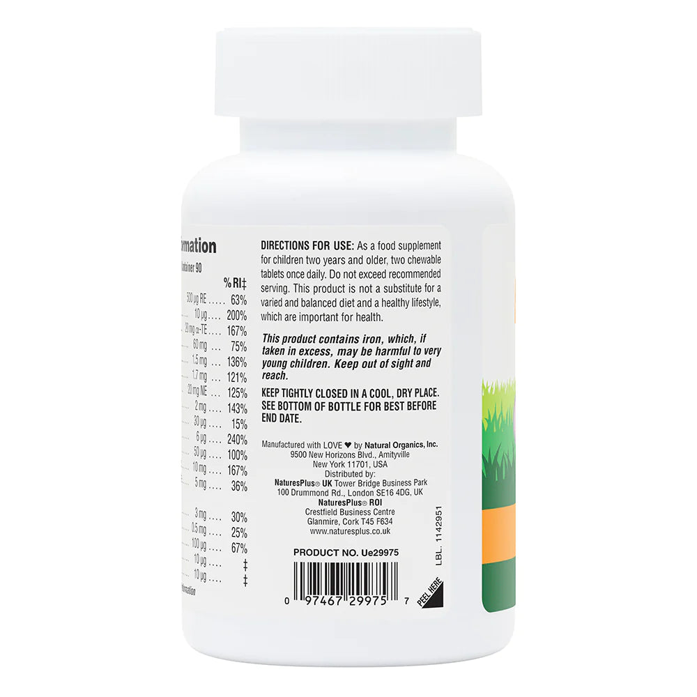 NaturesPlus Animal Parade® Multivitamin Children's Chewables - Orange image 1
