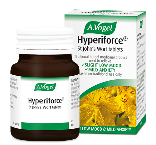 A.Vogel Hyperiforce St John's Wort Tablets used to relieve the symptoms of slightly low mood and mild anxiety, 60 tablets - 120 Tablets image