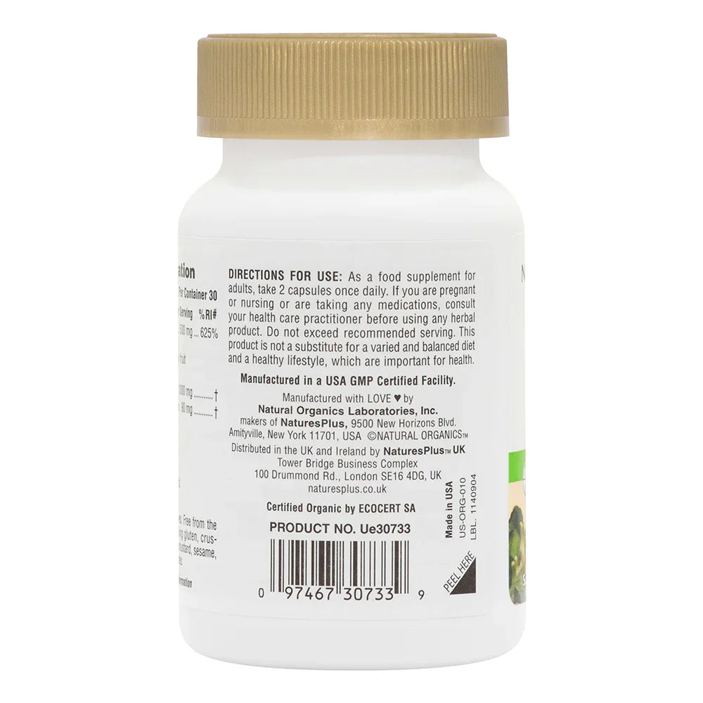 NaturesPlus Source of Life® Garden Vitamin C 500mg 60 Capsules image 2