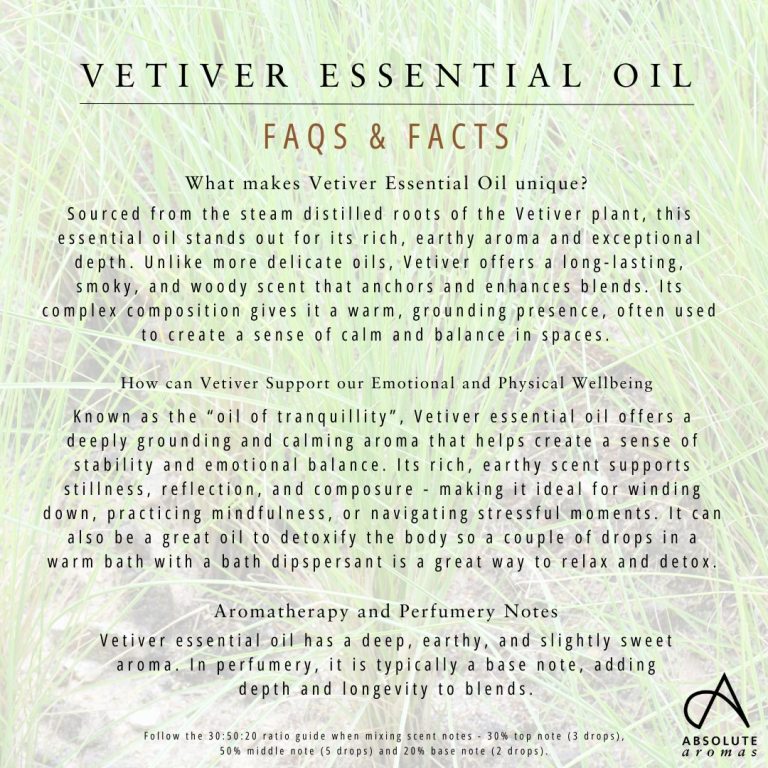 Absolute Aromas Vetiver Essential Oil