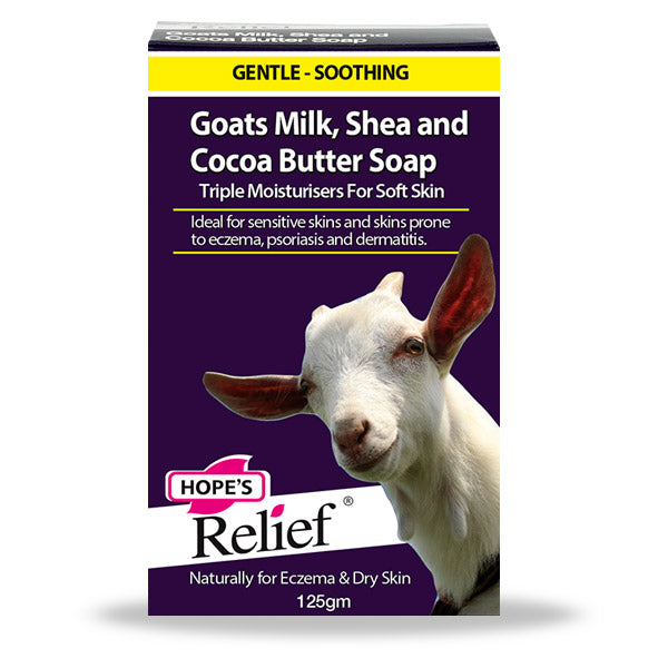 Hope's Relief Shea Butter, Cocoa Butter and Goats Milk Soap (Pack of 2)