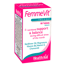 HealthAid FemmeVit PMS (Vit B6, Vit E, Chamomile++)