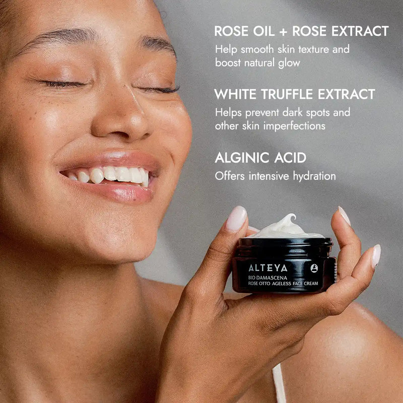 Alteya Organics Bio Damascena Organic Ageless Rose Otto Face Cream