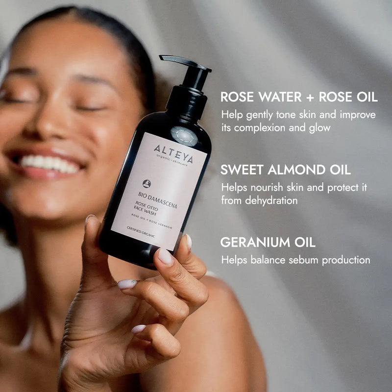 Alteya Organics Bio Damascena Organic Rose Otto Face Wash 250ml