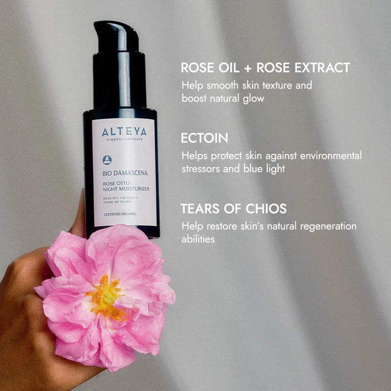 Alteya Organics Bio Damascena Organic Rose Otto Night Moisturizer