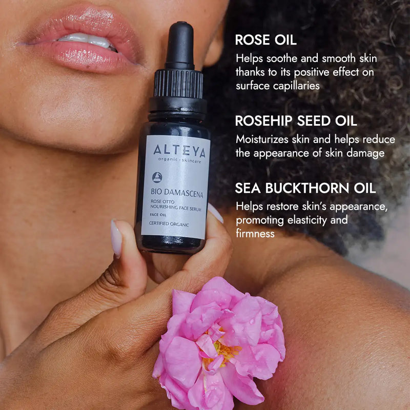 Alteya Organics Bio Damascena Organic Rose Otto Nourishing Face Serum