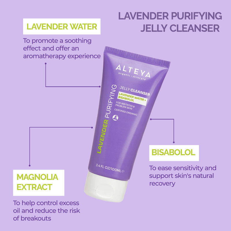 Alteya Organics Lavender Purifying Jelly Cleanser 100ml