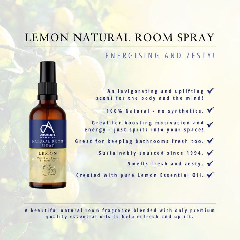 Absolute Aromas Lemon Natural Room Spray