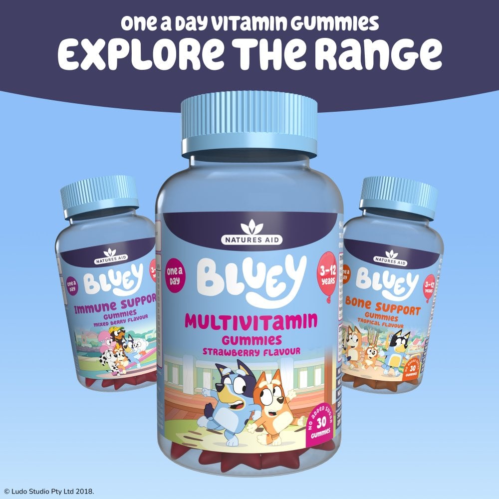 Natures Aid Bluey Multivitamin Gummies
